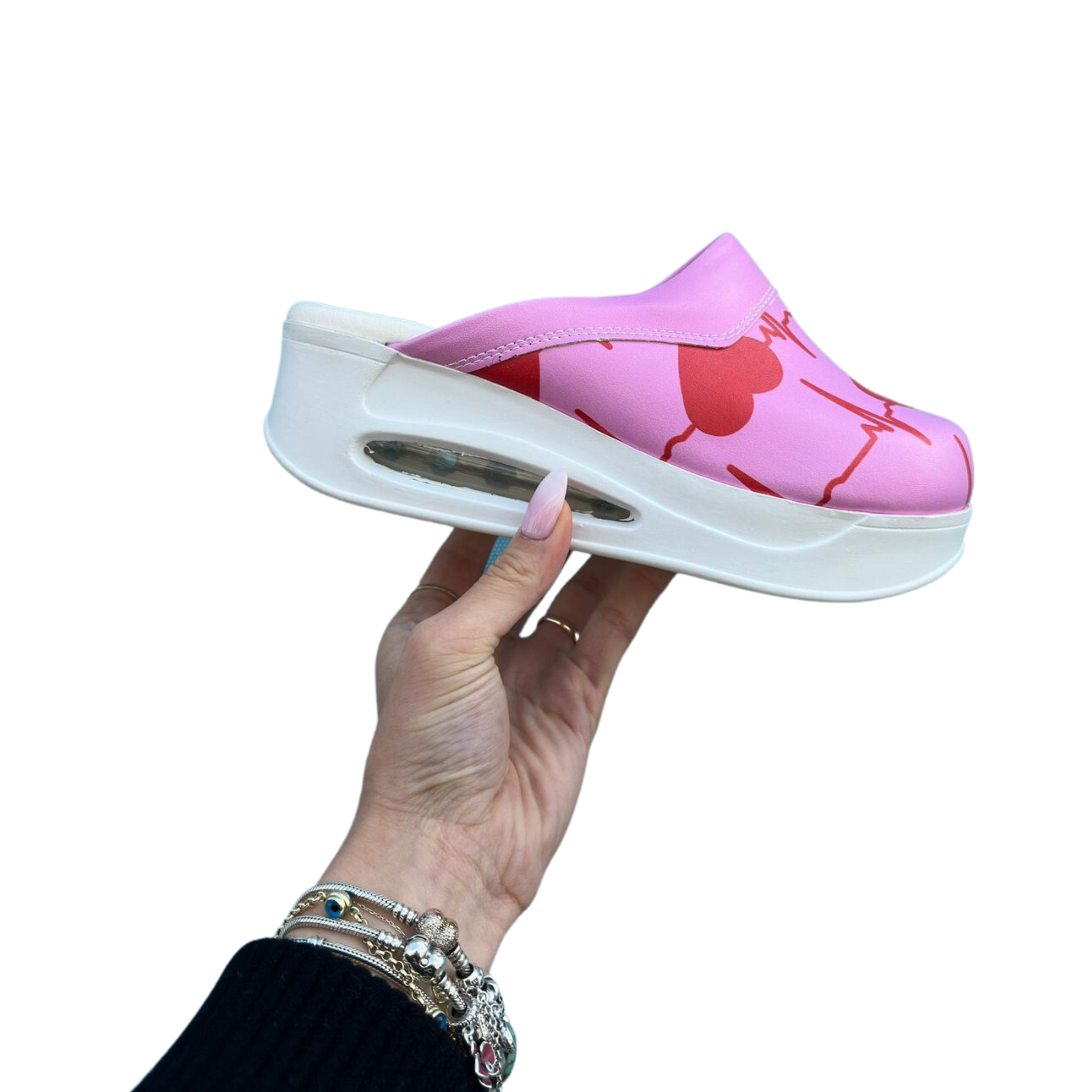 Pflegeleidenschaft Rosa Airmeds Clogs