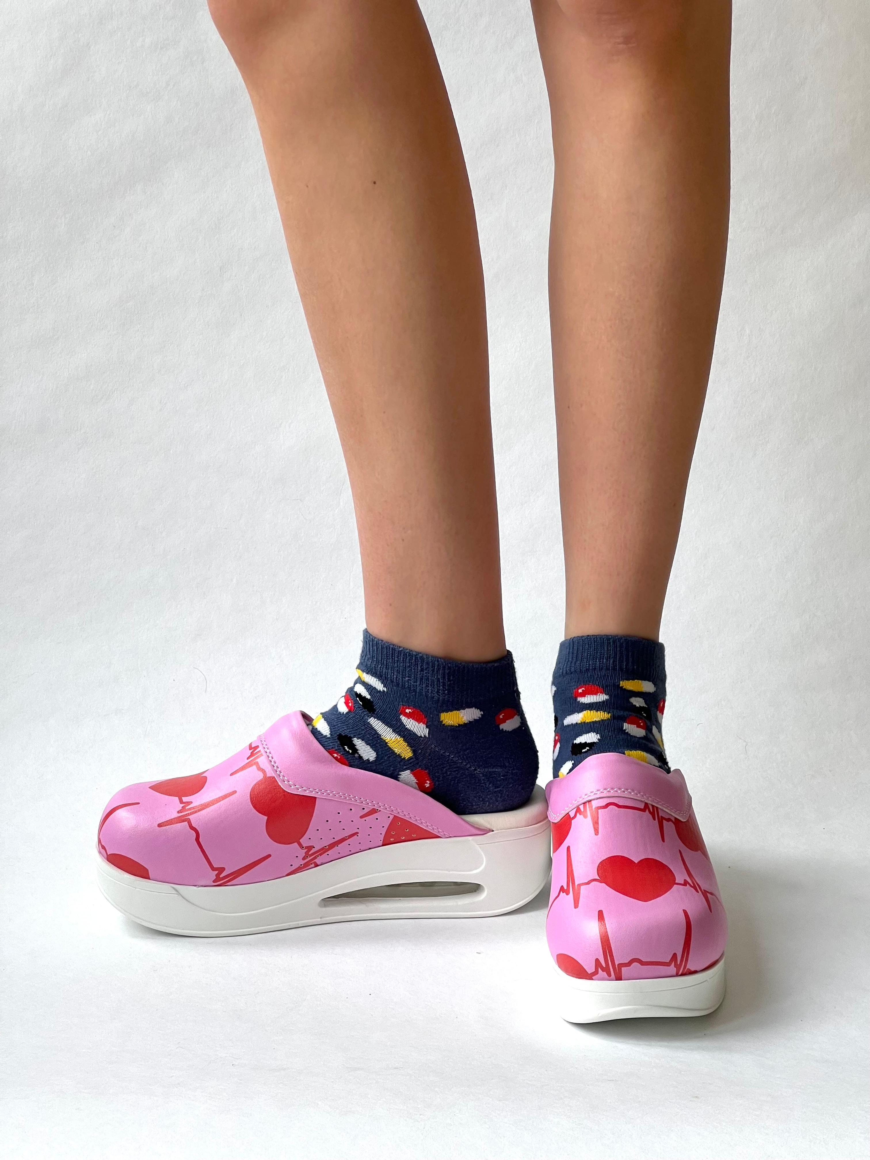 Pflegeleidenschaft Rosa Airmeds Clogs