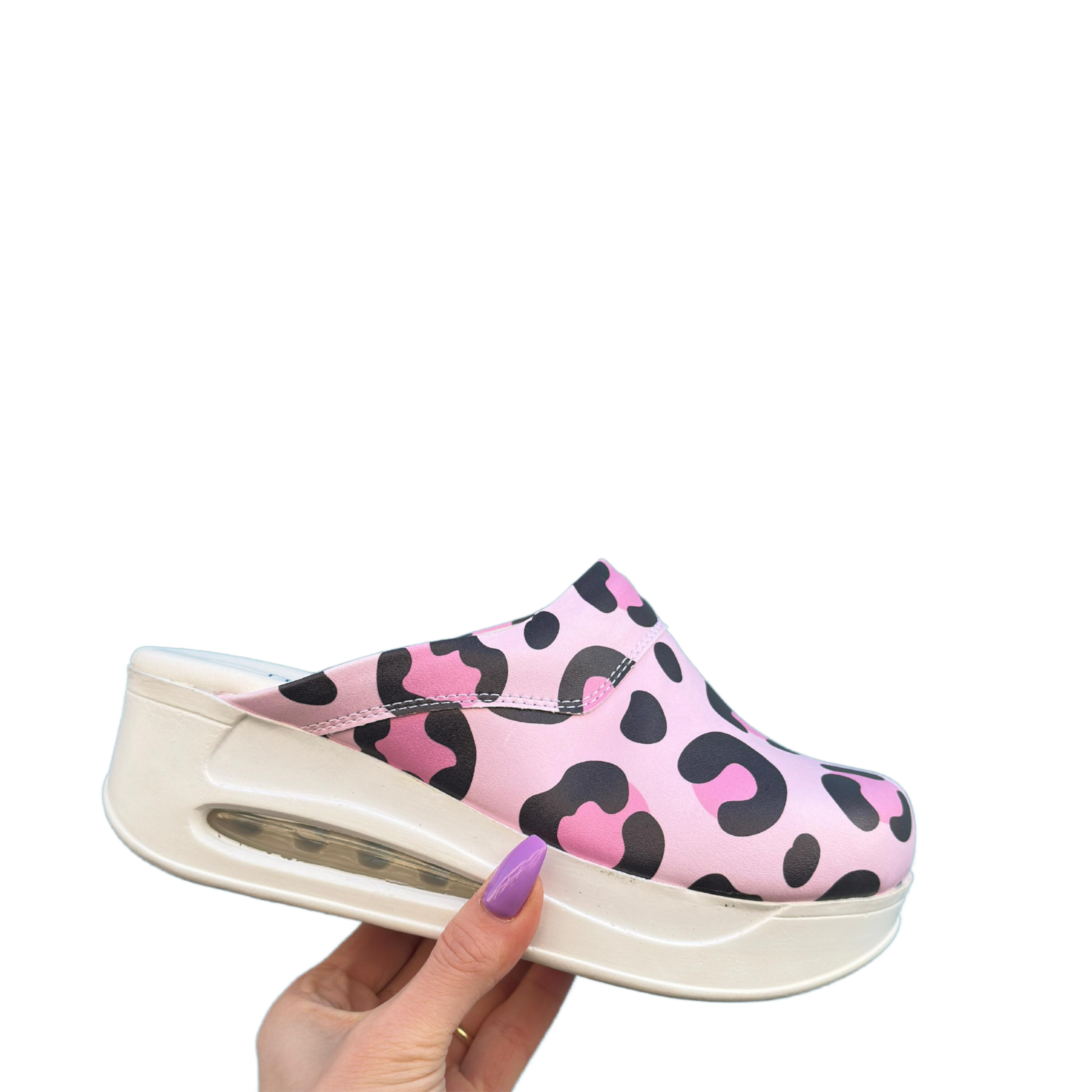 "Panther" AirMeds Clogs Rosa