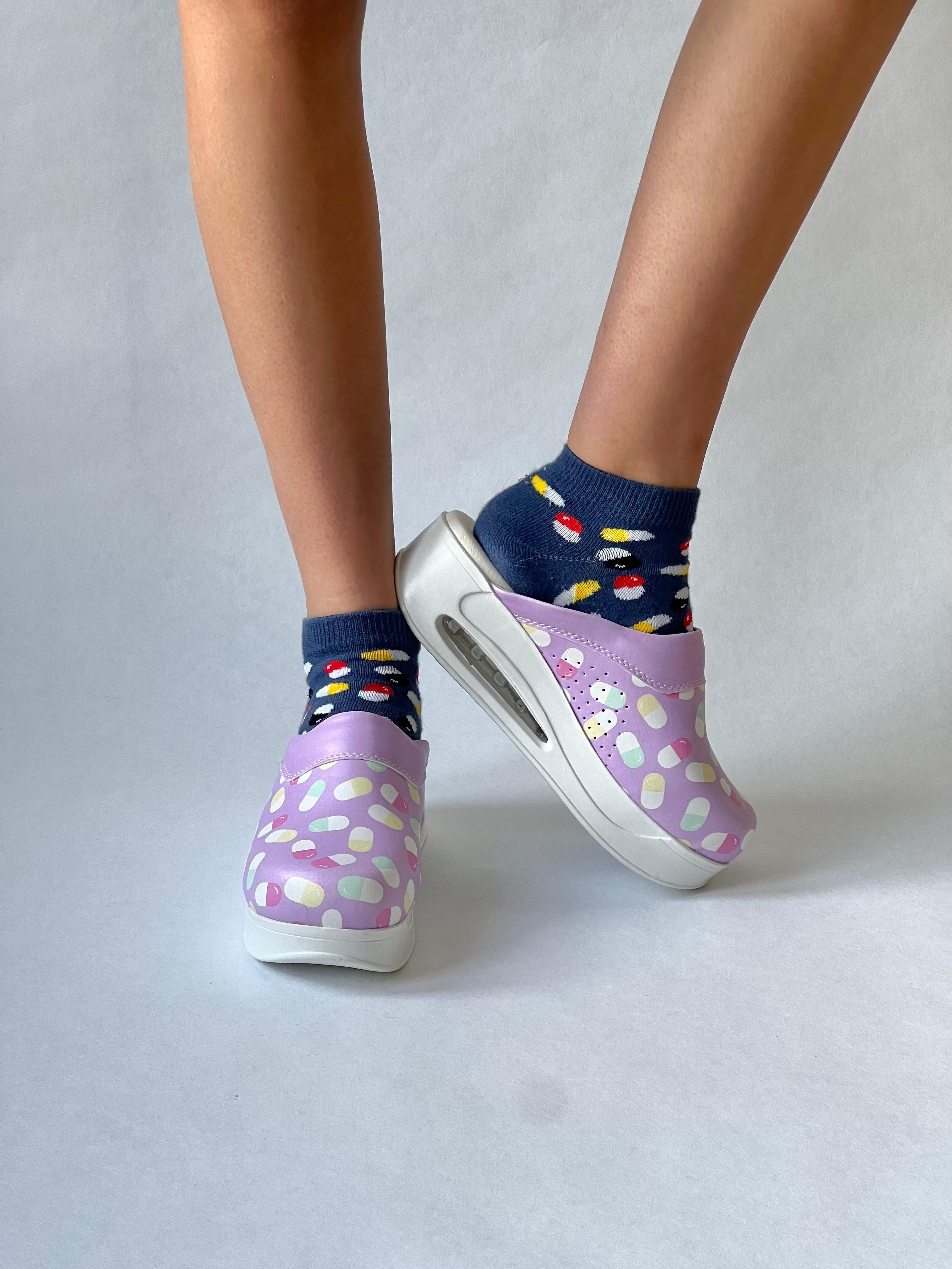 Medikamente | Pillen Lila Airmeds Clogs