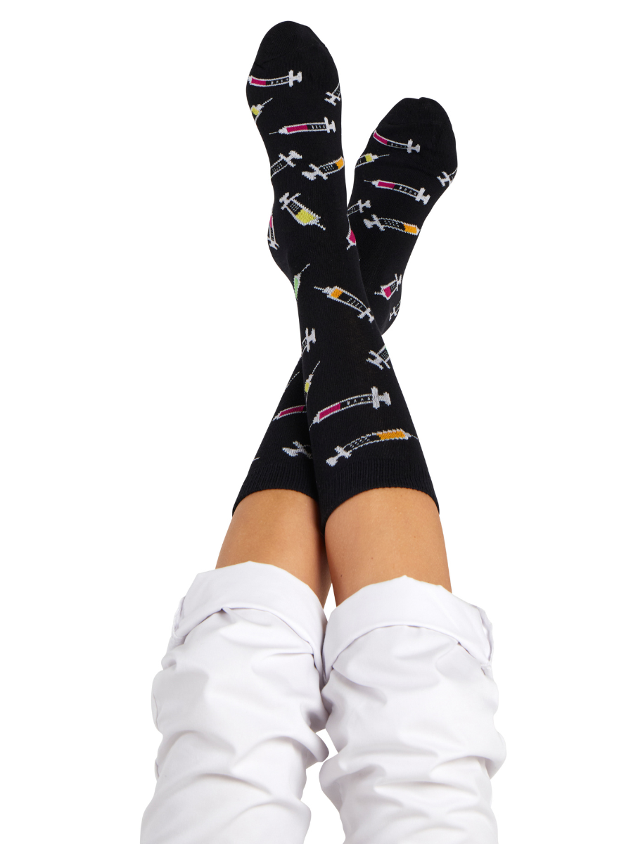 MedSocks Spritze schwarz