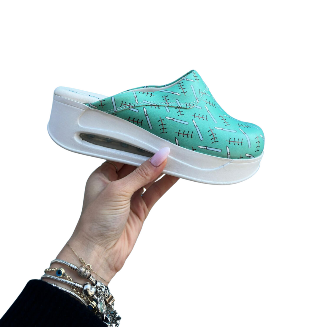 AirMeds Clogs Grün Chirurgie