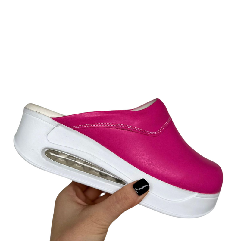 Airmeds Clogs Uni Dunkel Rosa