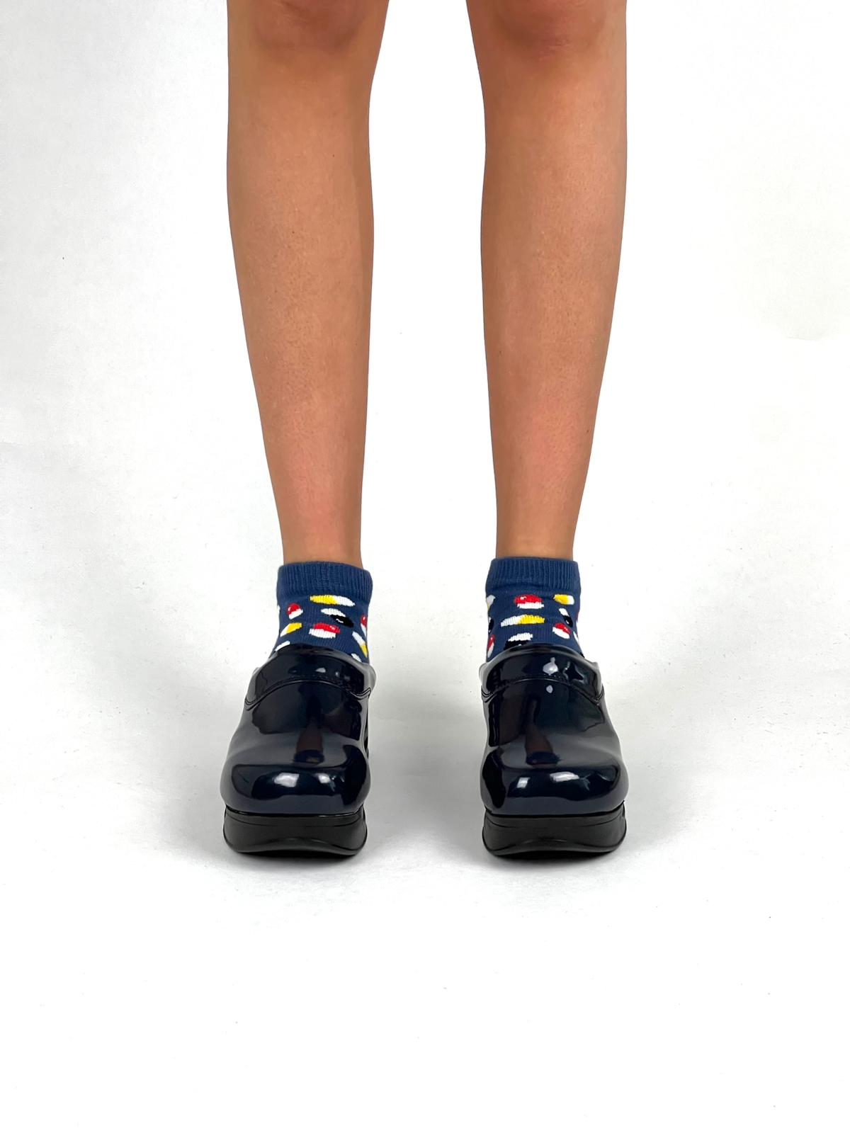 Airmeds Clogs Uni Schwarz lackiert