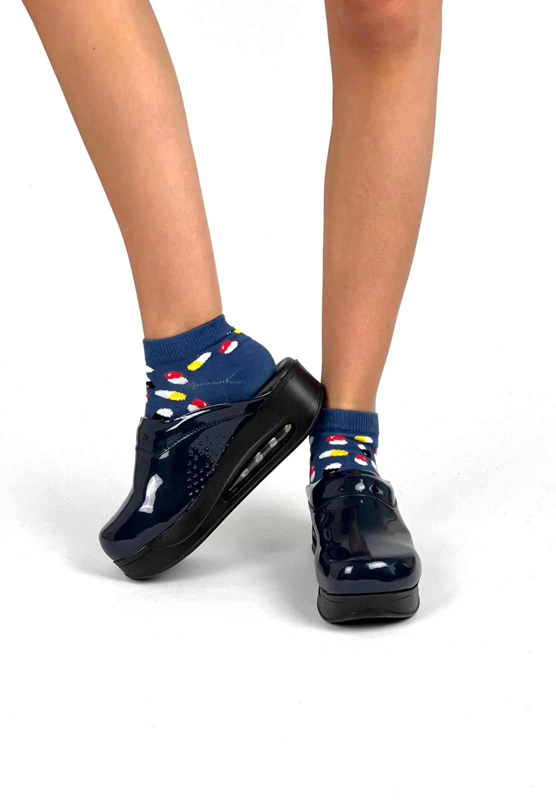 Airmeds Clogs Uni Schwarz lackiert