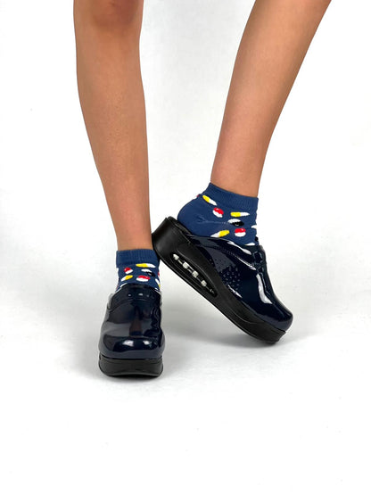 Airmeds Clogs Uni Schwarz lackiert