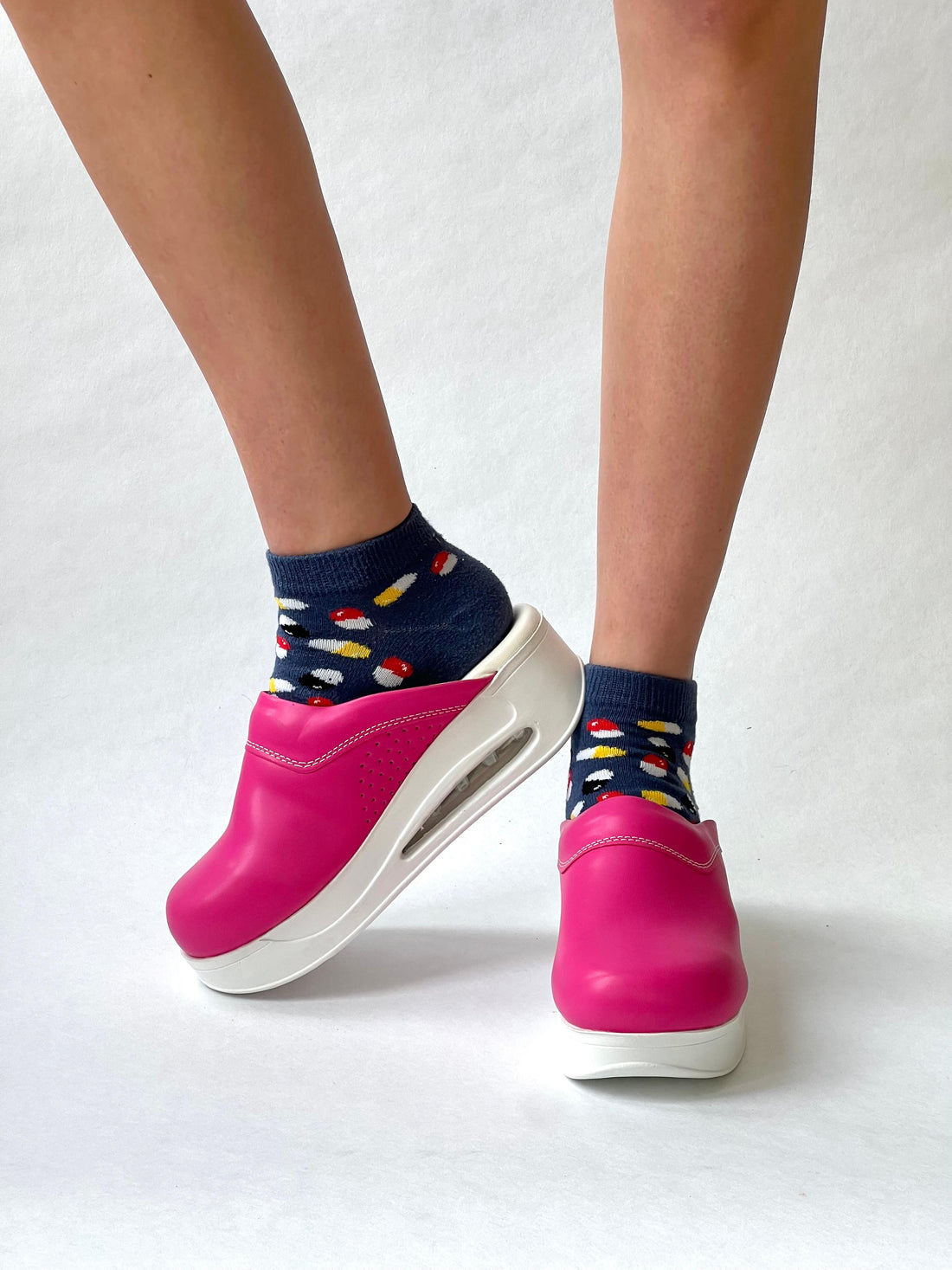 Airmeds Clogs Uni Dunkel Rosa