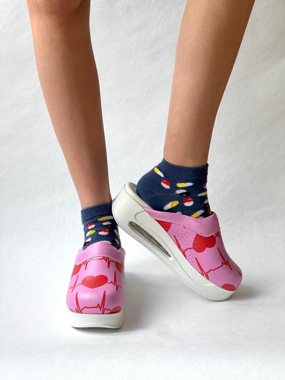 Pflegeleidenschaft Rosa Airmeds Clogs