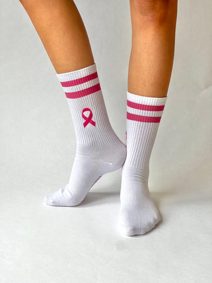 Brustkrebs Awareness Sportsocken