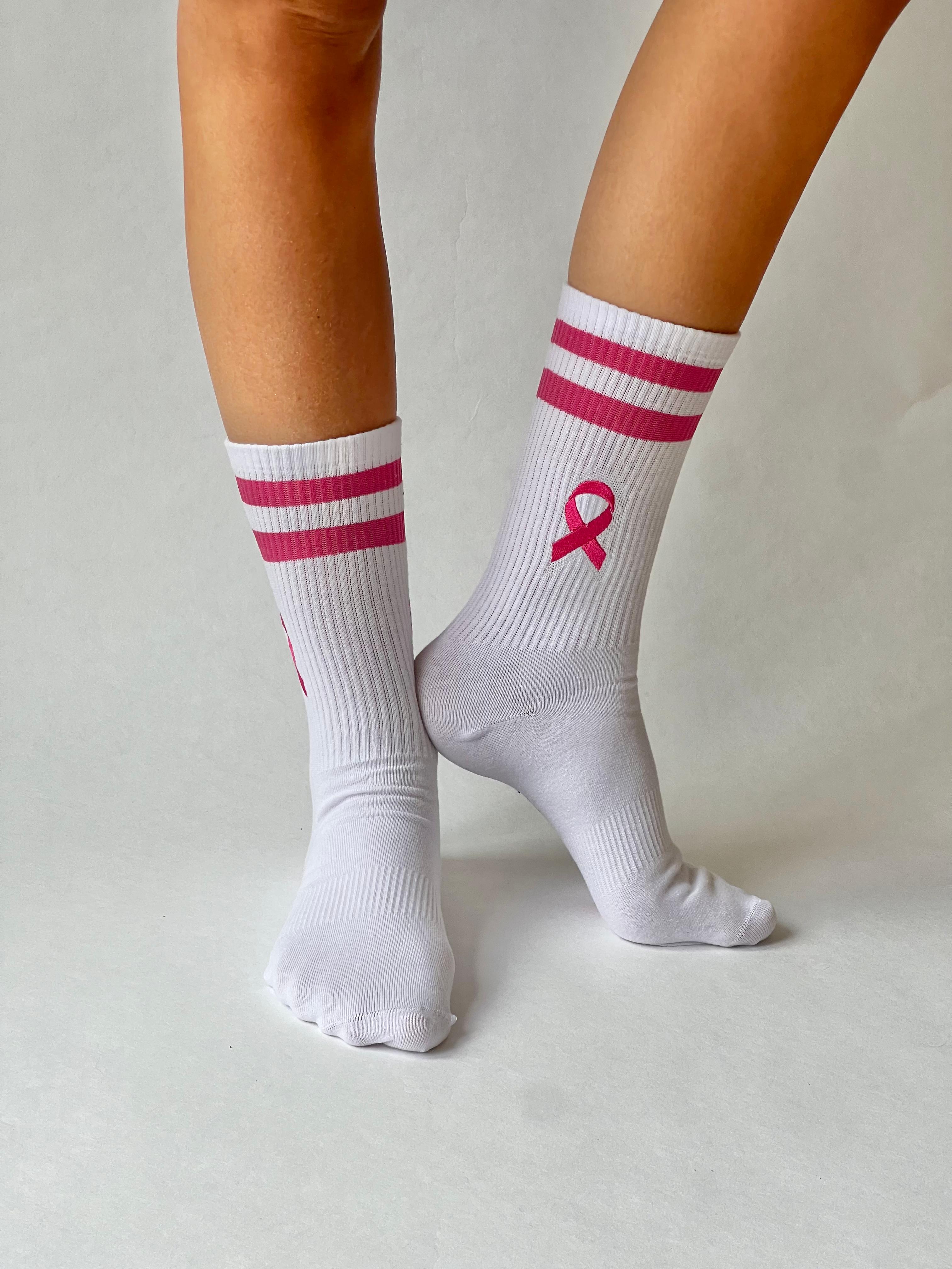 Brustkrebs Awareness Sportsocken