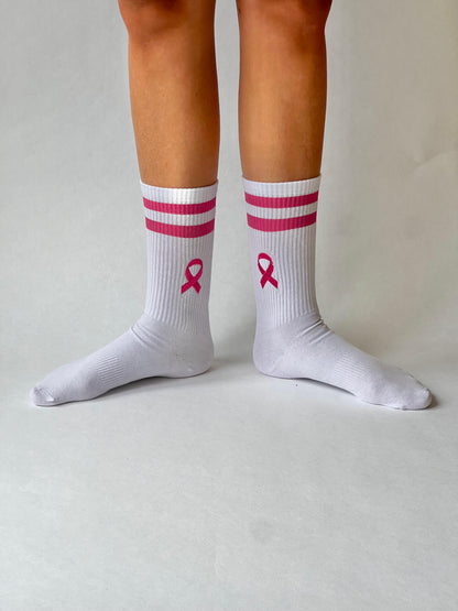 Brustkrebs Awareness Sportsocken