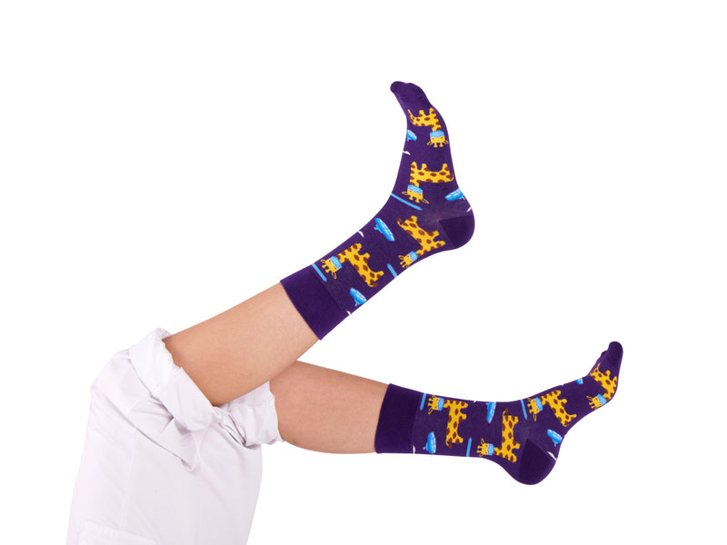 Chi-Raffe Socken Lila🦒
