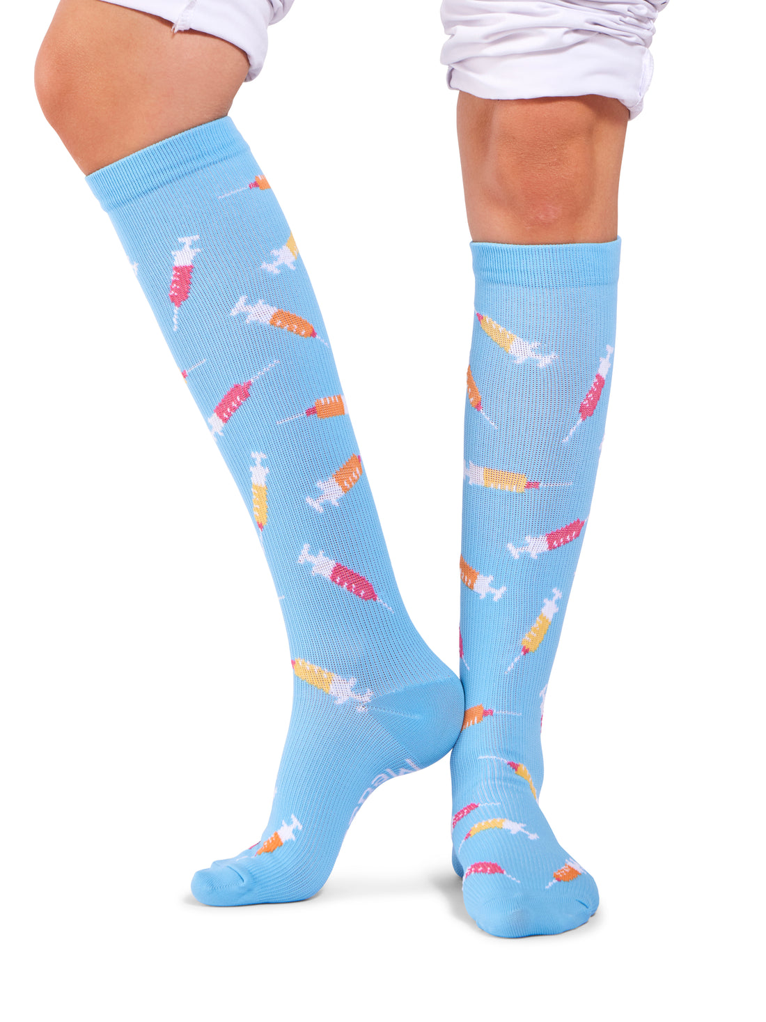MedSocks Kompressionstrümpfe Spritze Blau