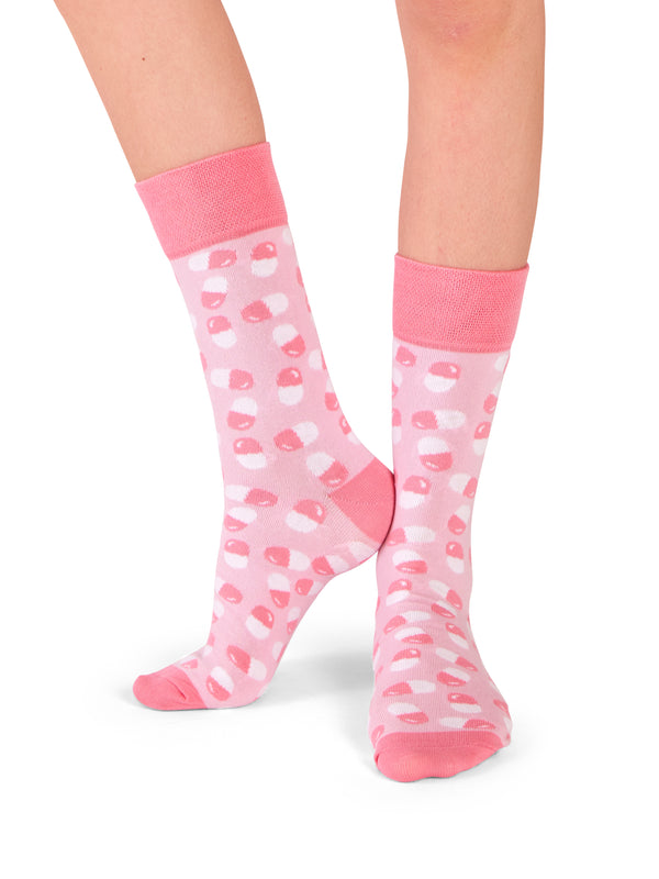 Medikament | Pillen Socken Rosa