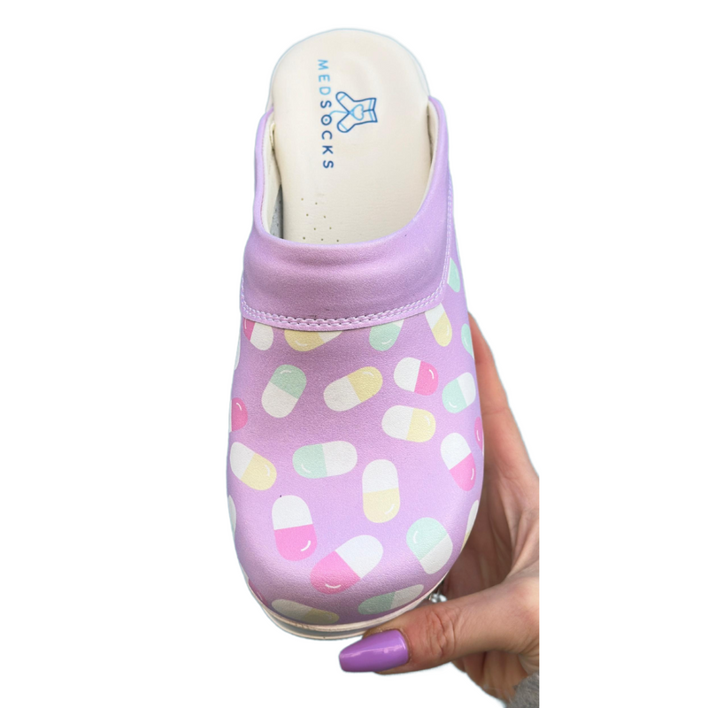 Medikamente | Pillen Lila Airmeds Clogs