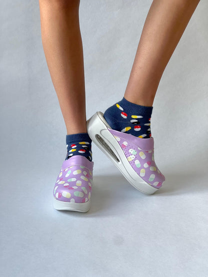 Medikamente | Pillen Lila Airmeds Clogs