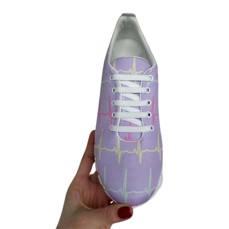 MedSocks Sneaker EKG Pastel