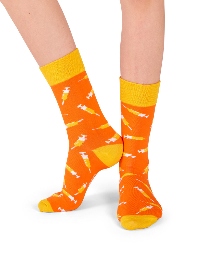 MedSocks Spritze Orangen Gelb