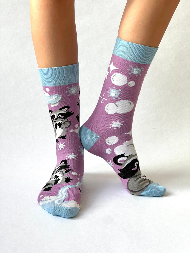 Waschbärchen Socken