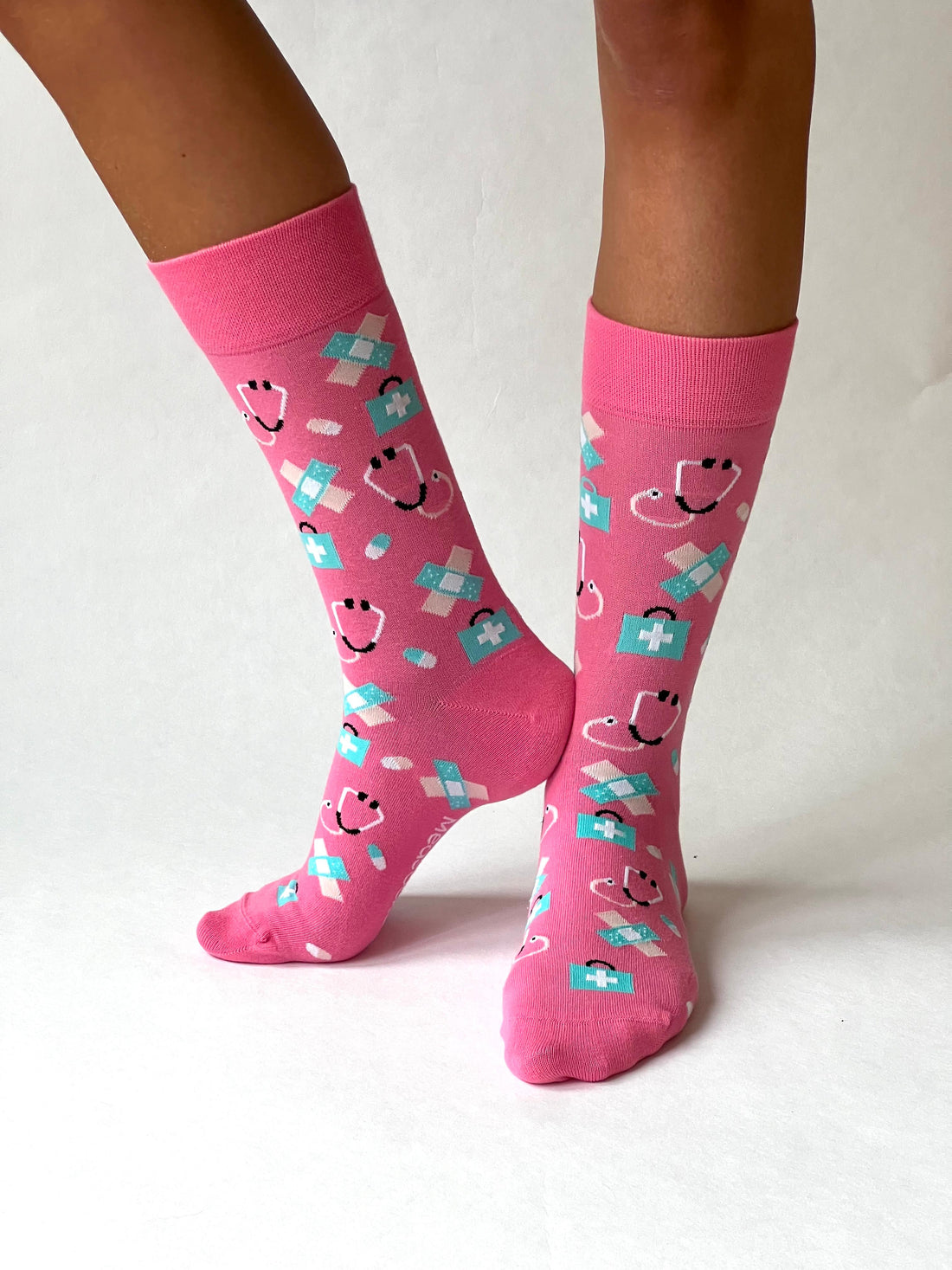 Pflege Socken Rosa/Blau