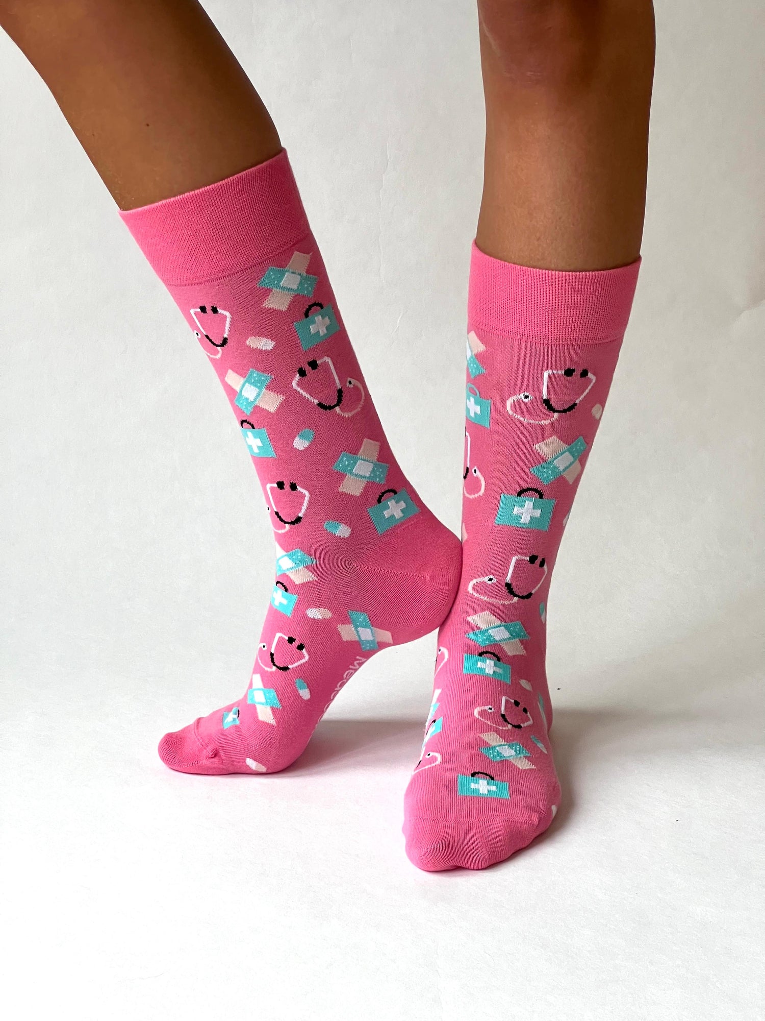 Pflege Socken Rosa/Blau