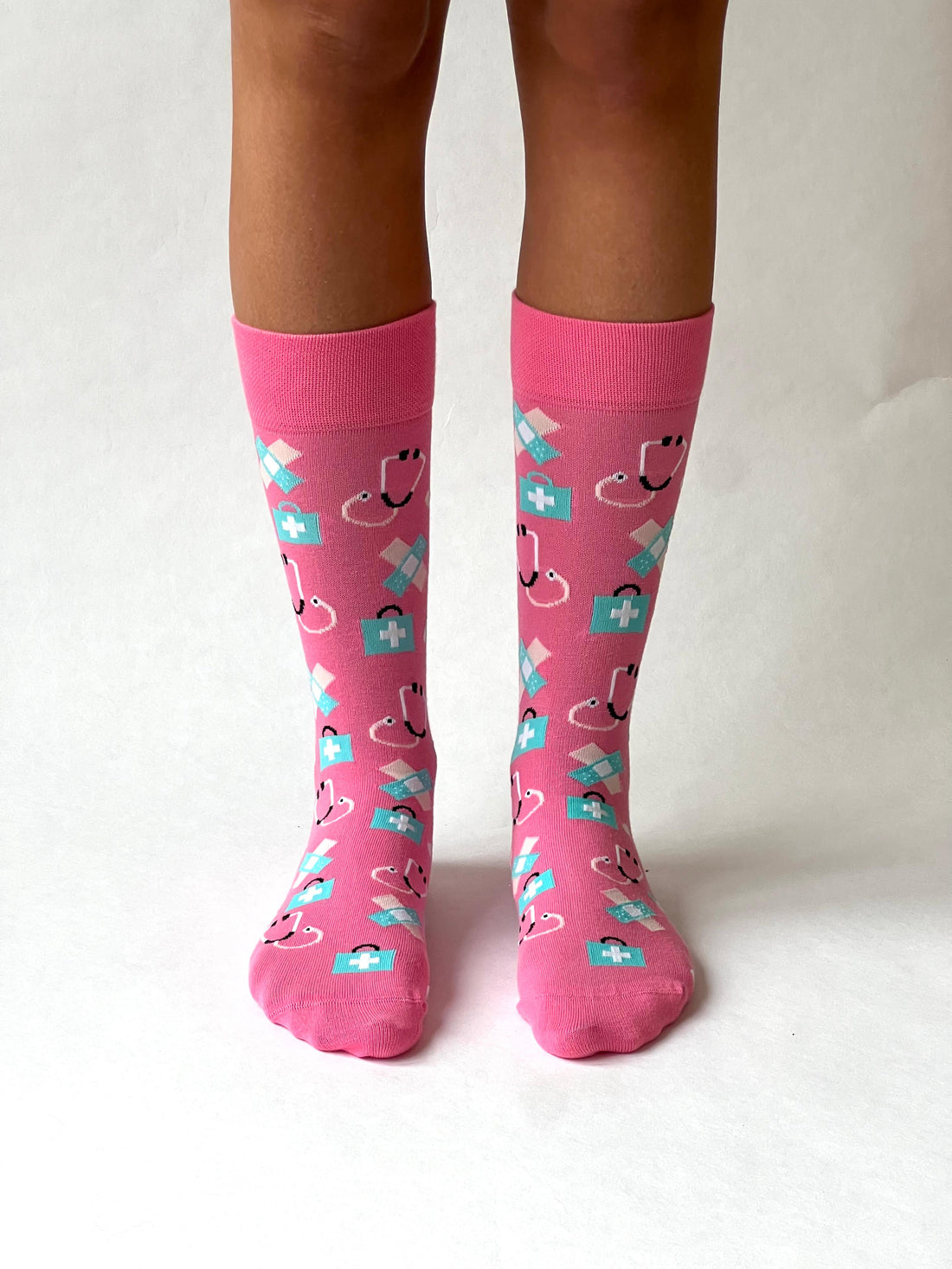 Pflege Socken Rosa/Blau