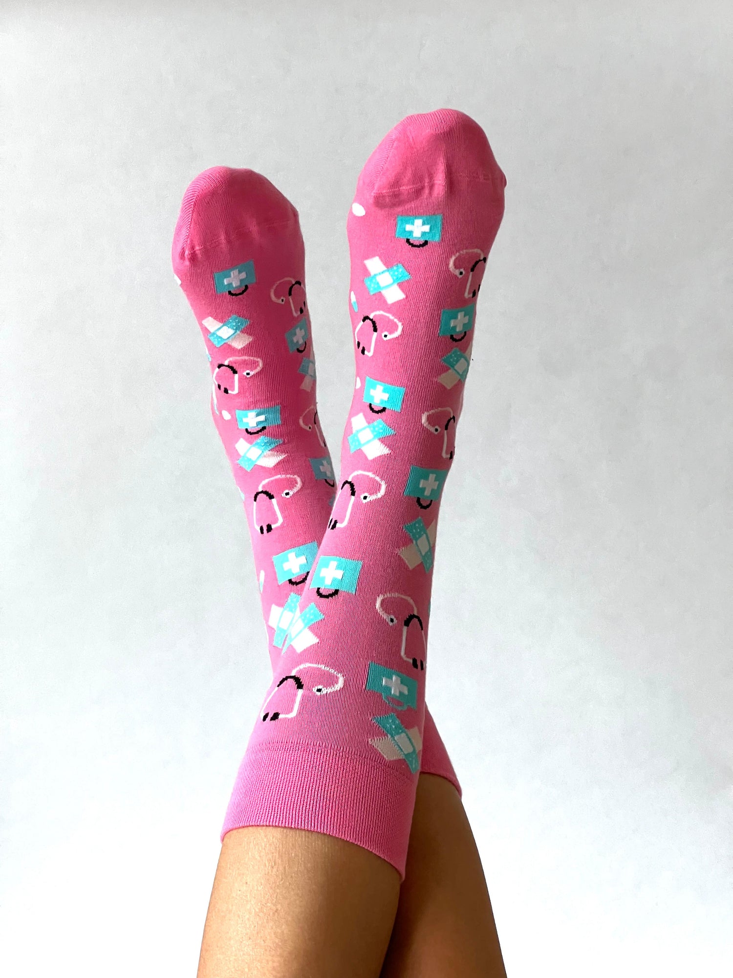 Pflege Socken Rosa/Blau