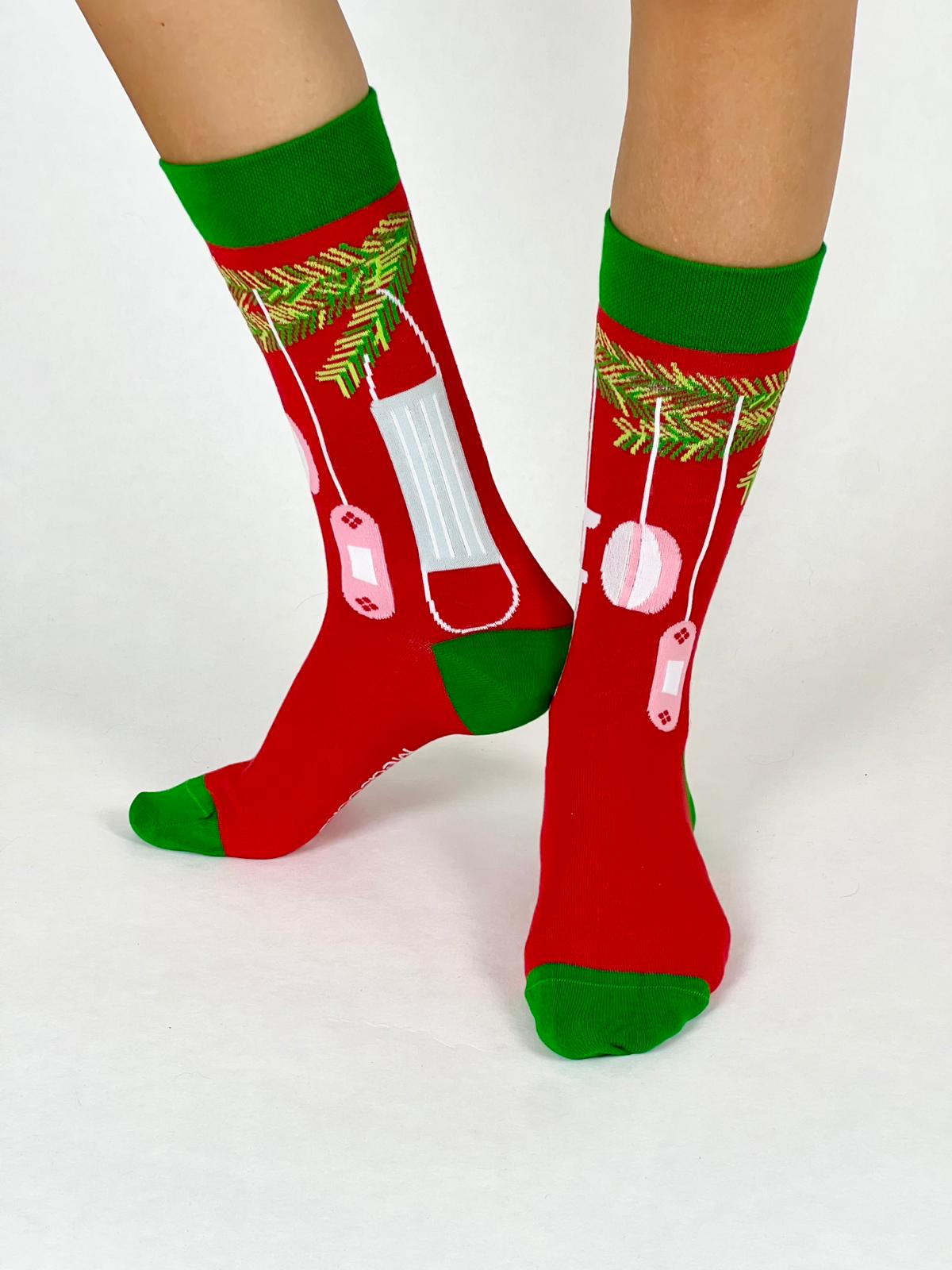 Medizinische Weihnachtskugel-Socken