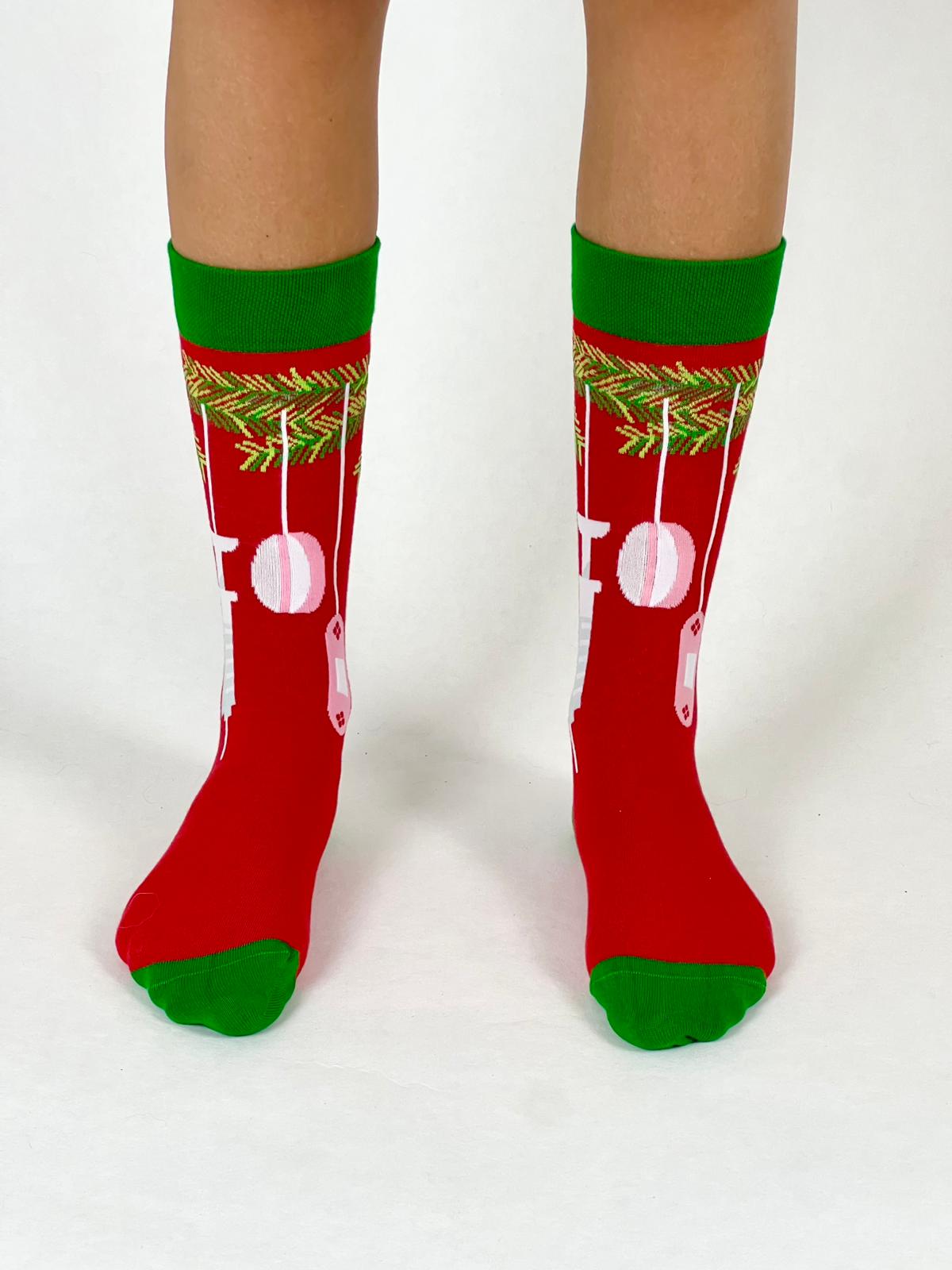 Medizinische Weihnachtskugel-Socken