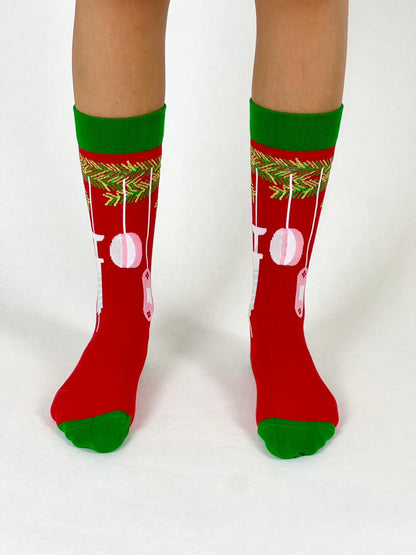 Medizinische Weihnachtskugel-Socken