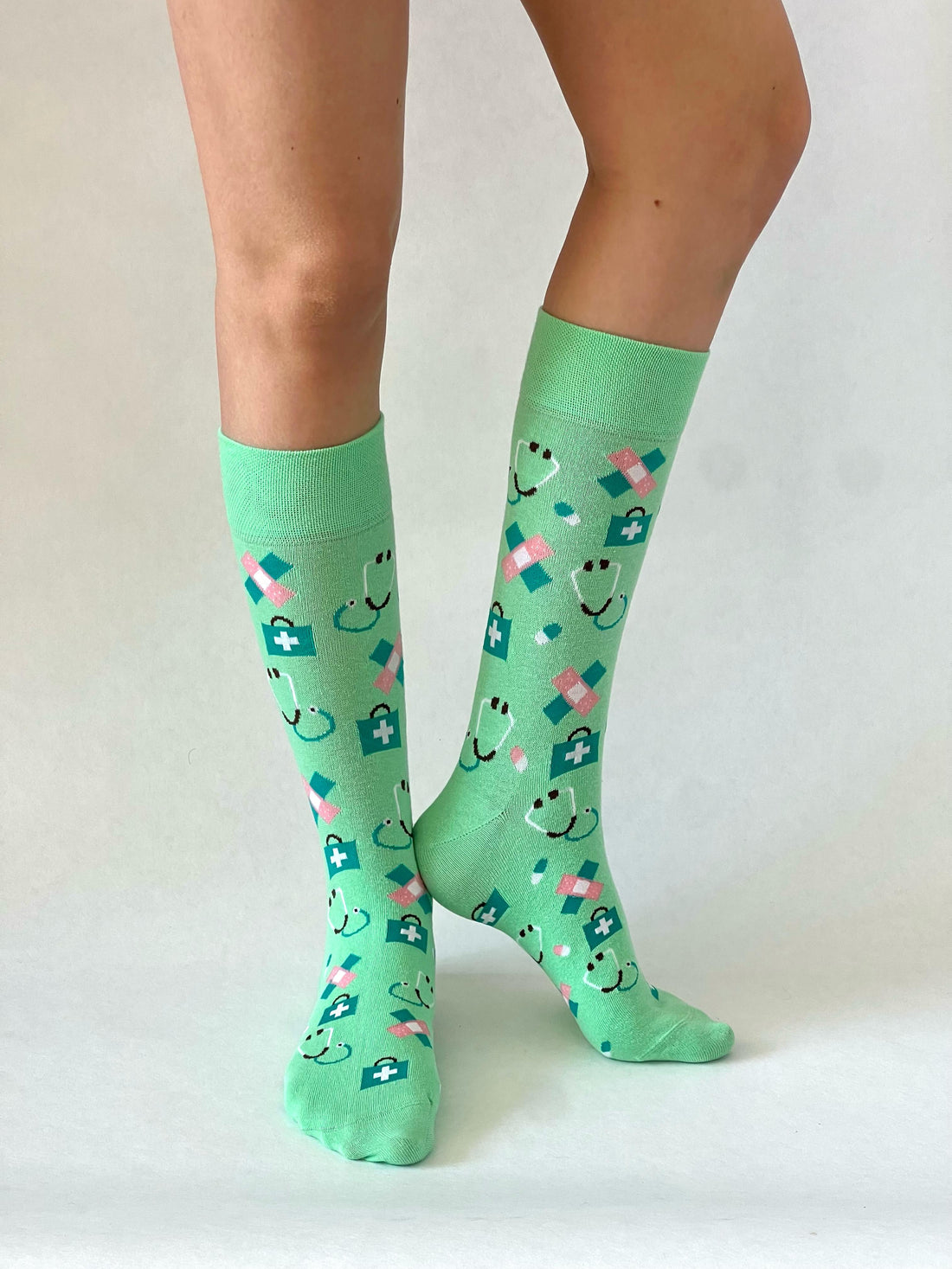 Pflege Socken Apfelgrün