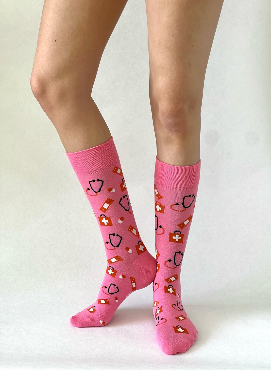 Pflege Socken Rosa/Rot