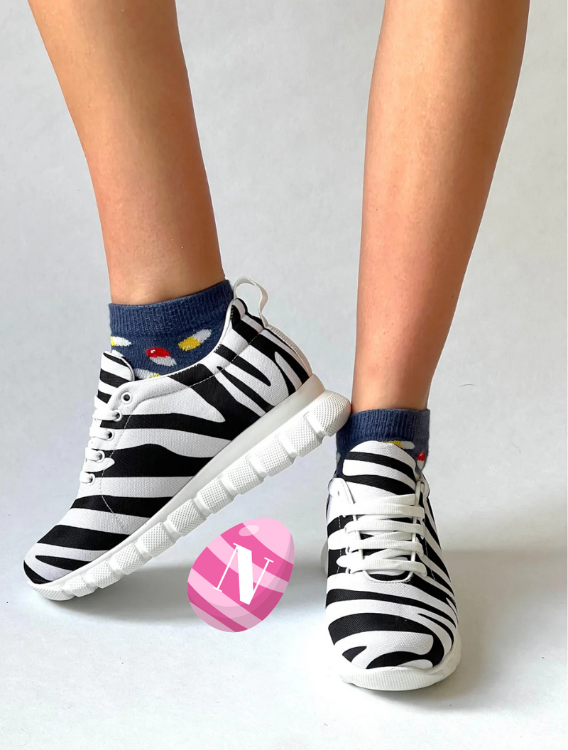 MedSocks Sneakers Zebra
