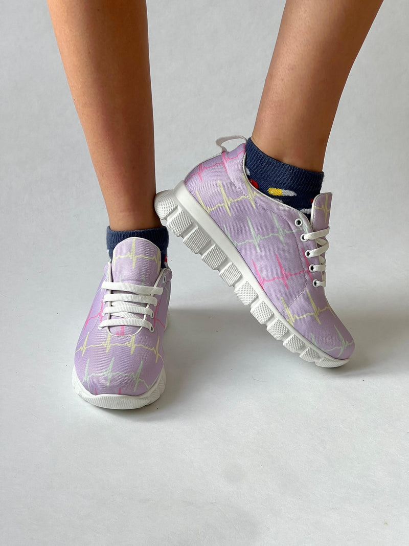 MedSocks Sneaker EKG Pastel