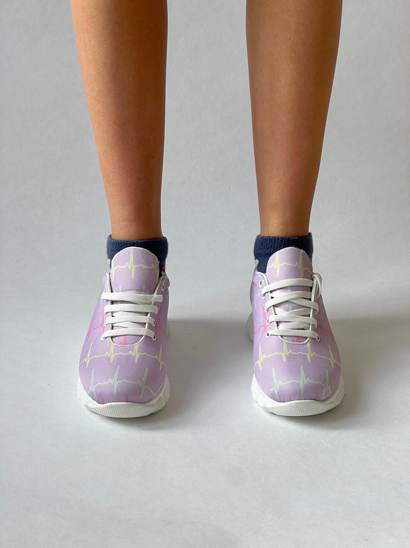 MedSocks Sneaker EKG Pastel