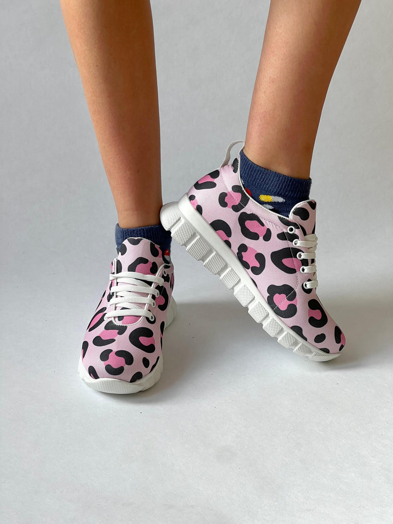 MedSocks "Panther" Rosa Sneakers