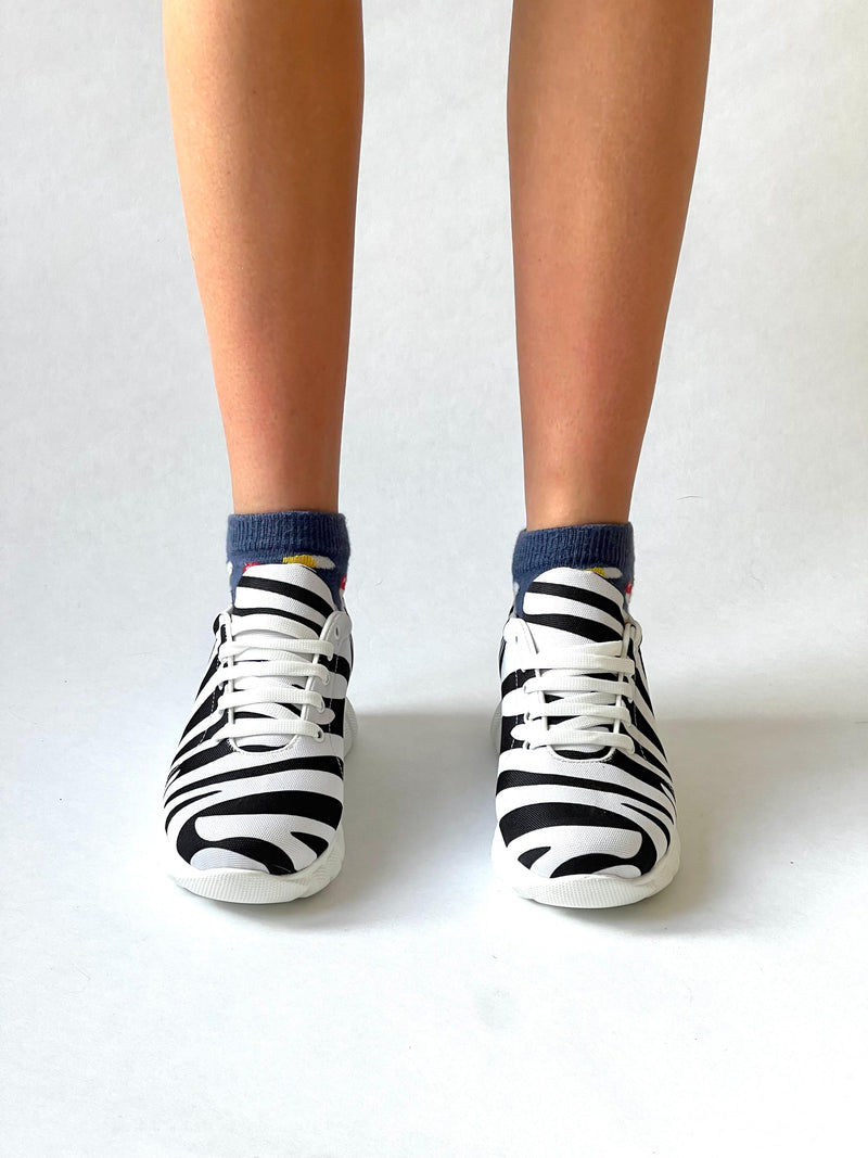 MedSocks Sneakers Zebra