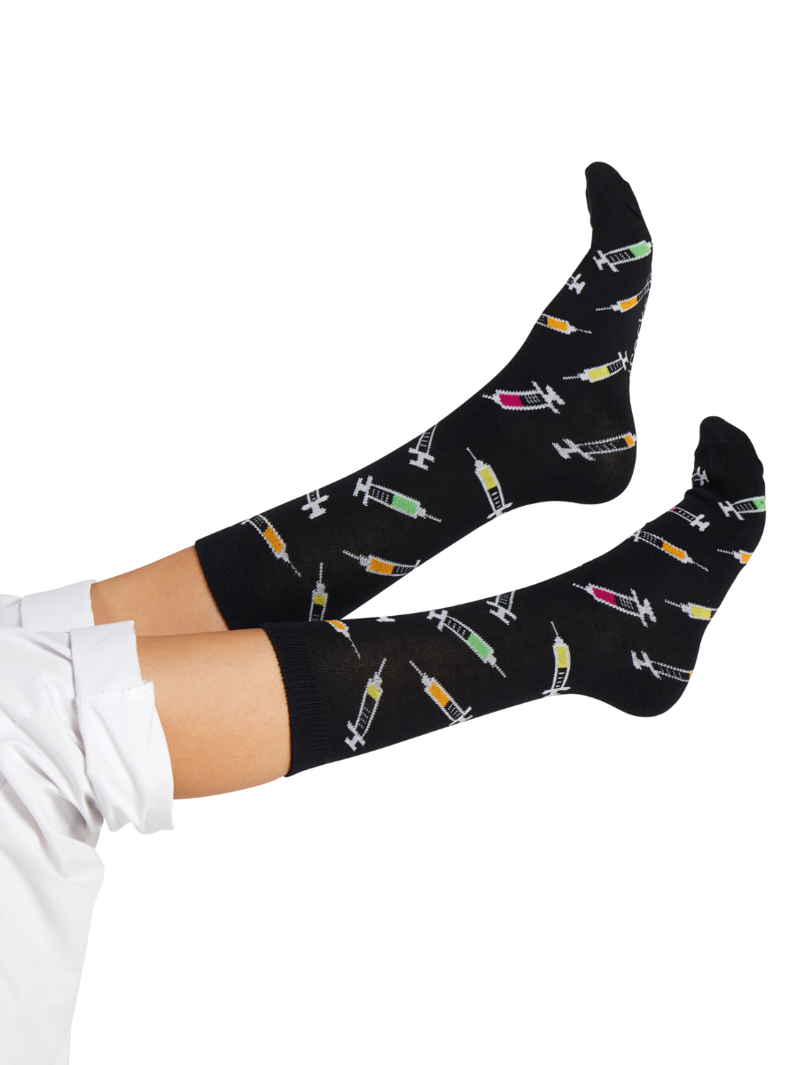 MedSocks Spritze schwarz