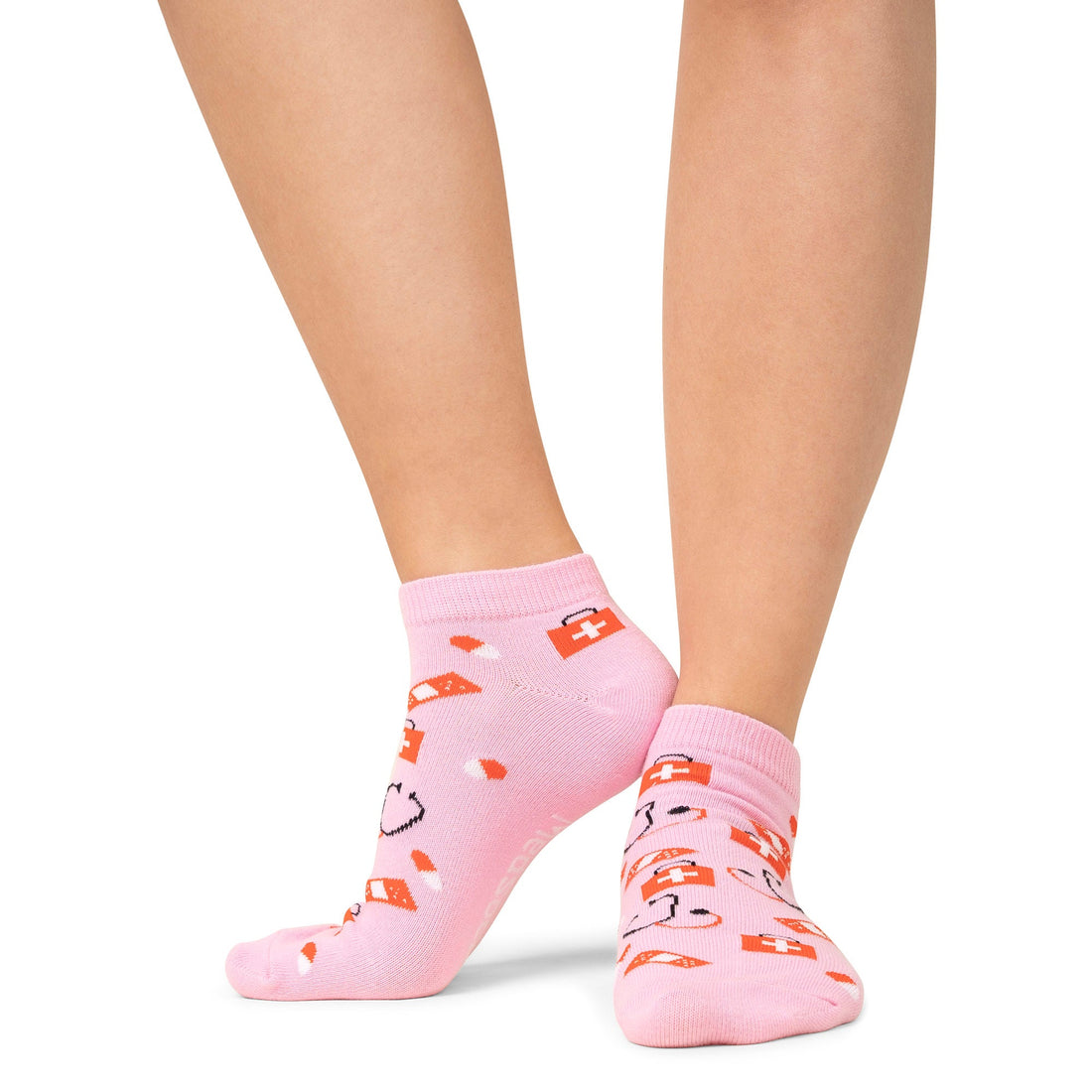 🩺 Roze Zorg Enkelsokken | Verpleegkunde Sokken - MedSocks