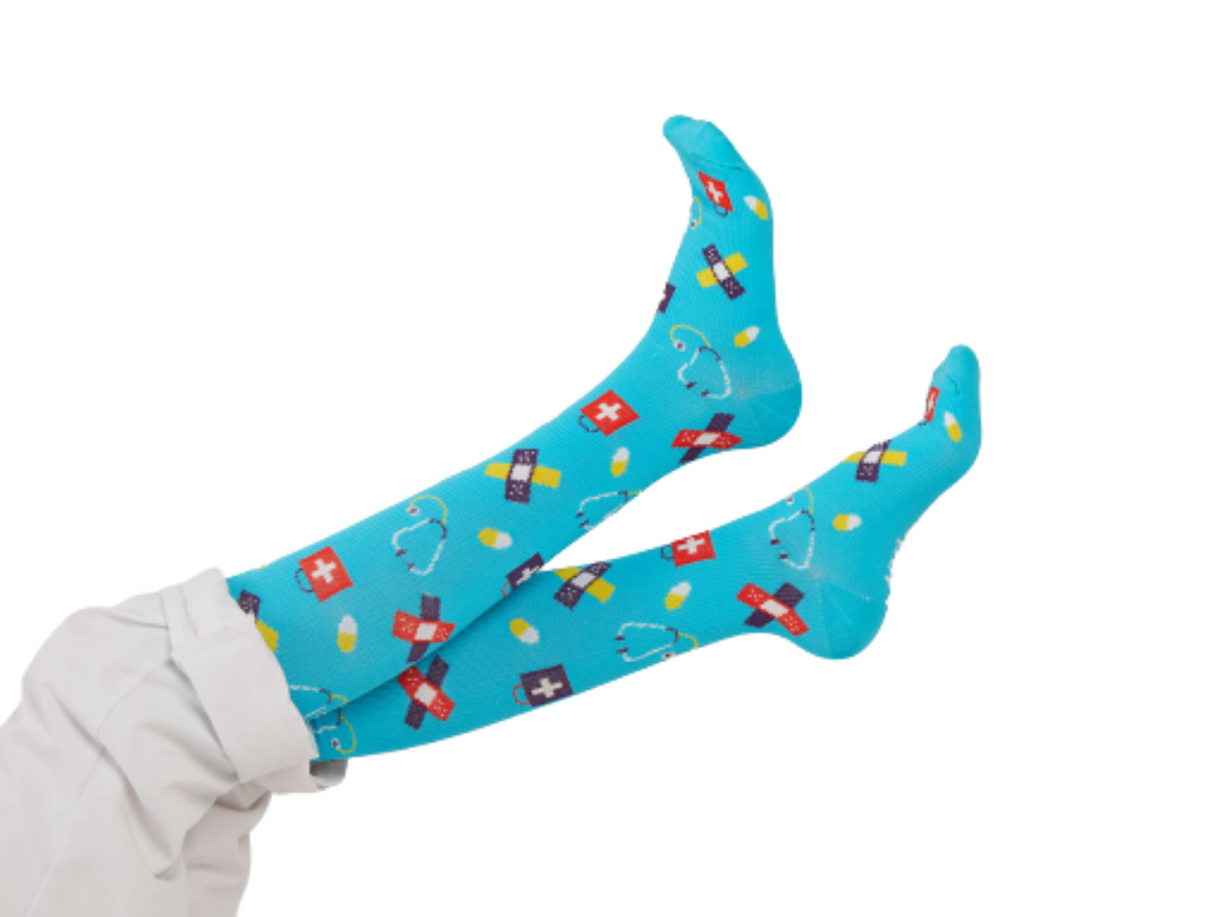 🌈Compressiesokken Zorg Regenboog🌈 - MedSocks