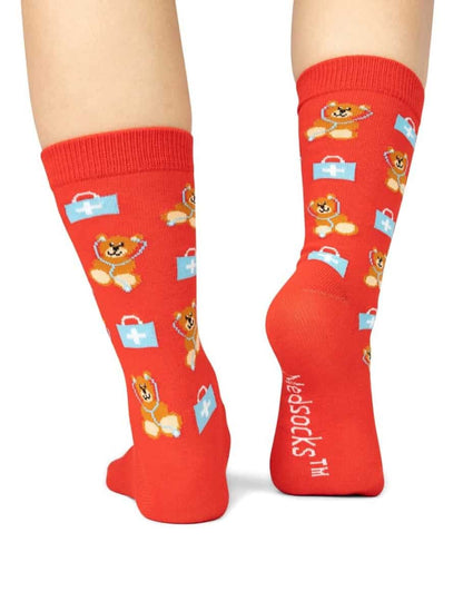 🟥 Meddy Bear Sokken 🧸 Rood - MedSocks