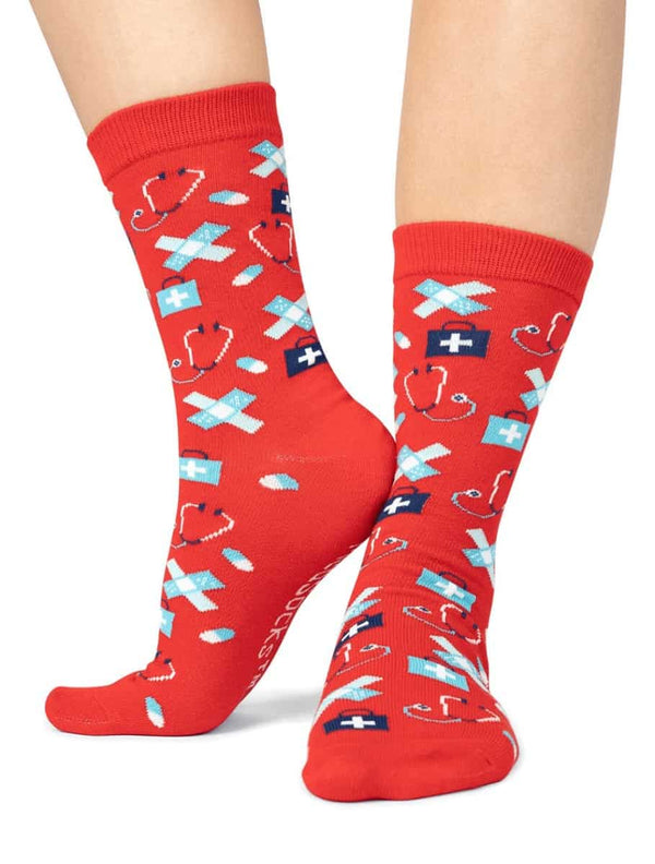 🟥 Zorg Sokken Rood 🩺 - MedSocks